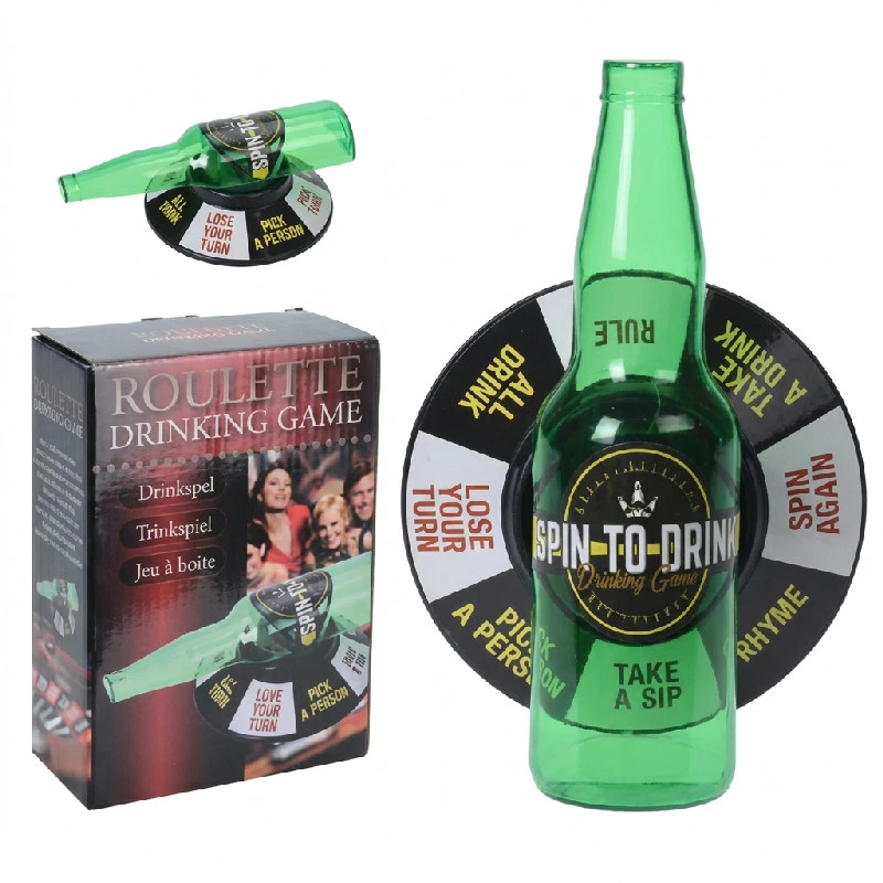 Trinkspiel – Flaschendrehen 4080176 by Koop color Svart