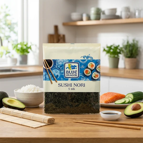 Sushi Nori Algenblätter 5 Stück 222183 by Blue Dragon color Svart