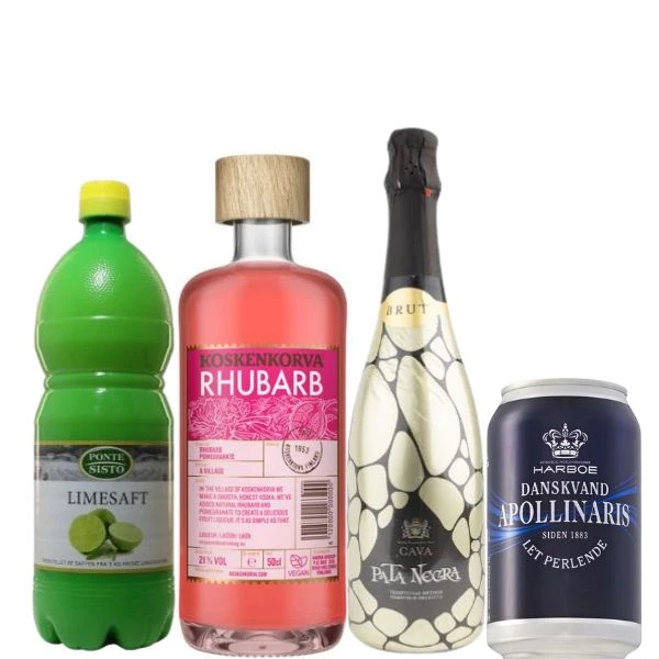 Koskenkorva Rhabarber Spritz - Getränkepaket Koskenkorva4 by Barlife color Svart