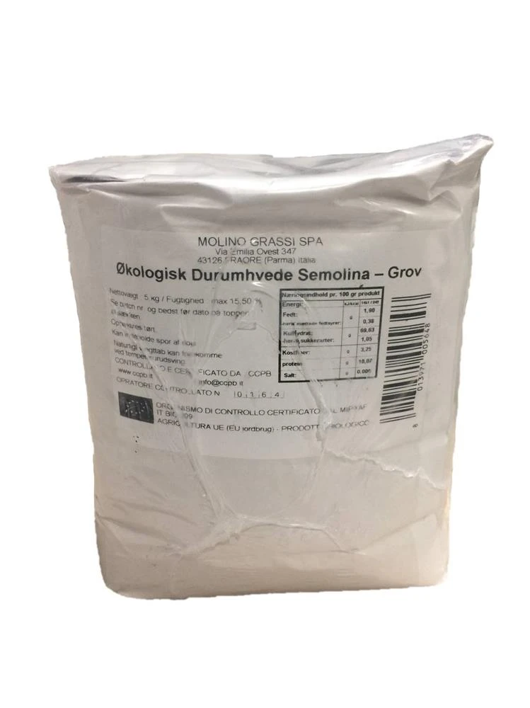 Bio-Hartweizengrieß grob Semolina 5 kg 277754 by Molino Piantoni SAS color Svart