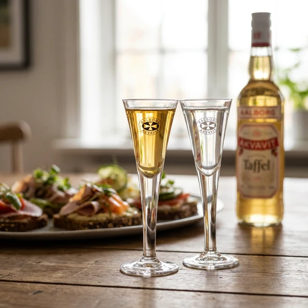 Schnapsglas "Aalborg Akvavit" 3,5 cl 801841 by AALBORG color Svart