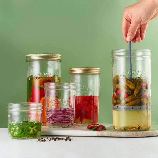 Kilner® Pickling Einmachglas-Set 1 Liter KI25068 by Kilner color Svart