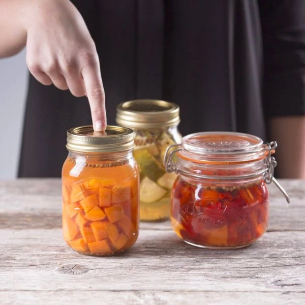 Kilner® Dichtungsdeckel 12er-Pack Ø 7,5 cm KI25396 by Kilner color Svart