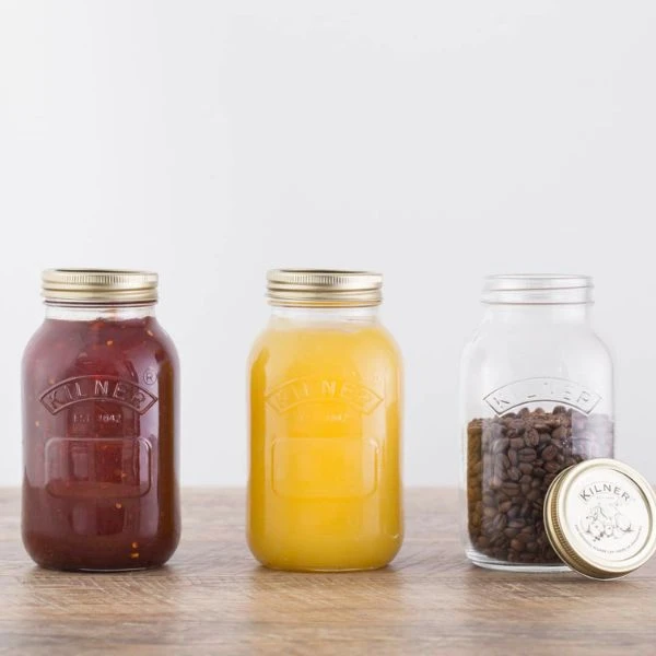 Kilner® Einkochglas rund 1 Liter KI25401 by Kilner color Svart