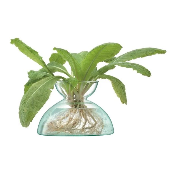 LSA Canopy Vase aus recyceltem Glas 9,5x13,5x13,5cm LCQ08 by LSA INTERNATIONAL color Svart