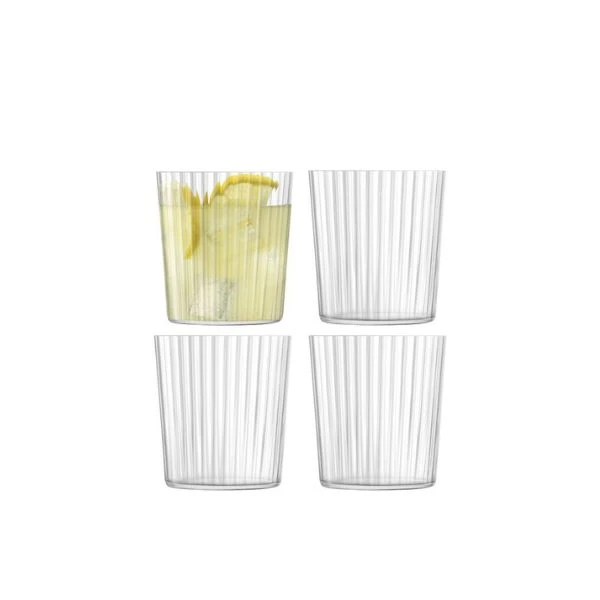 Trinkgläser Gio Line 4er-Set LSA 390ml, 9x8,4x8,4cm LGI22 by LSA INTERNATIONAL color Helder