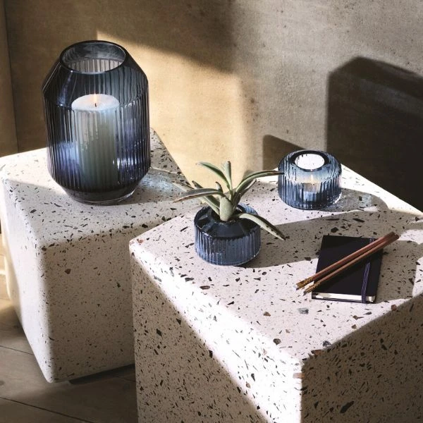 Vase Rotunda Saphir LSA 15x9,2x9,2cm LRT08 by LSA INTERNATIONAL color Svart