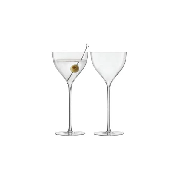 Nick & Nora Savoy Cocktailgläser 2er-Set LSA 210ml LSA37 by LSA INTERNATIONAL color Svart