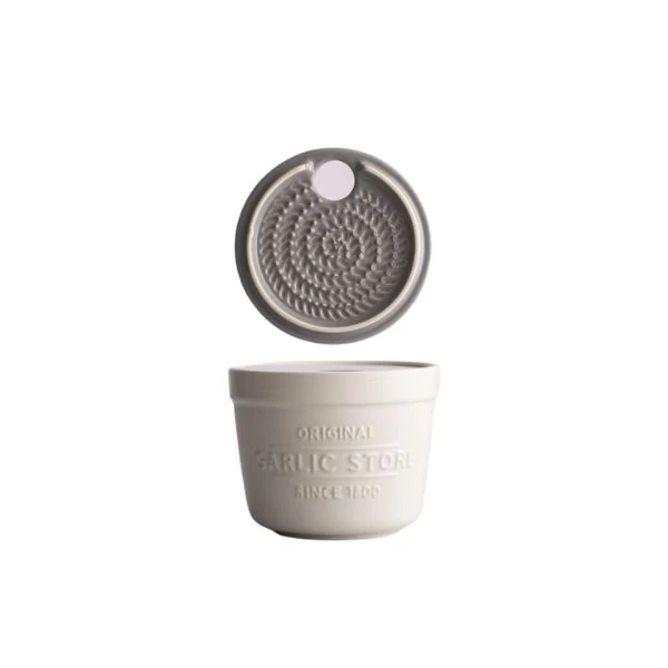 Knoblauchtopf mit Reibedeckel INNOVATIVE 12x12x10 cm MC2008188 by MASON&CASH color Svart
