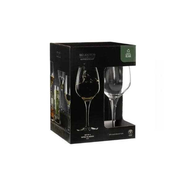 Weingläser Mystique 4er-Set Ravenhead® 42 cl KR41424 by RAVENHEAD color Svart