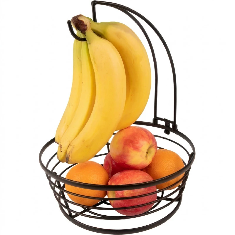 Obstkorb HOME 30x30x37,5cm 148437 by SCANDINAVIAN HOME color Svart