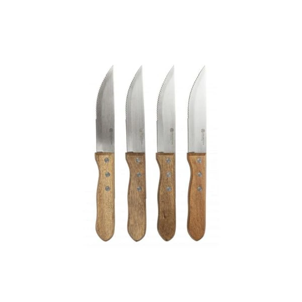 Grillmesser 4er-Set By Bercato® 23,5 cm B60034 by SCANDINAVIAN HOME color Svart