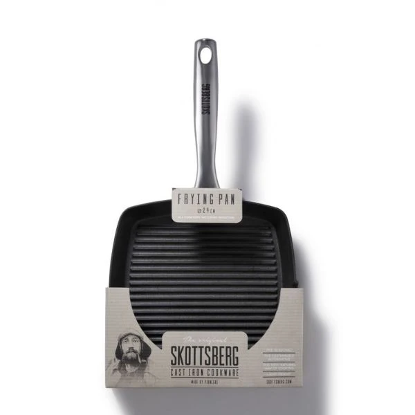 SKOTTSBERG® Grillpfanne aus Gusseisen 24x43x3,5cm S531084 by SKOTTSBERG color Svart
