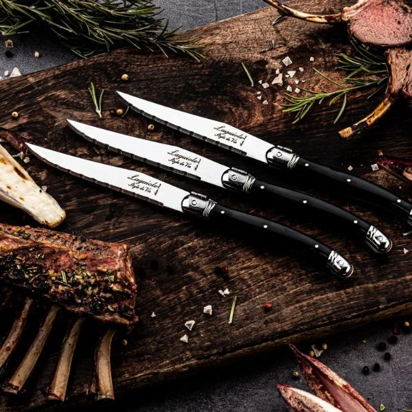 Laguiole Steakmesser-Set Schwarz 6-tlg. Style de Vie 530102 by STYLE DE VIE color Svart