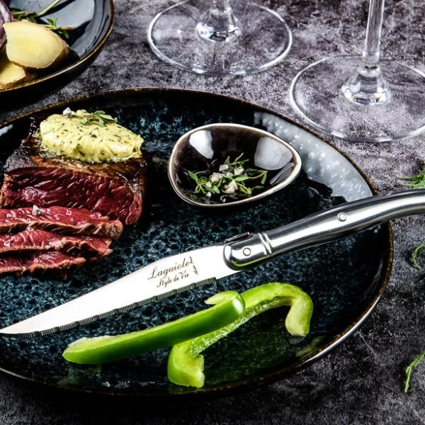 Laguiole Steakmesser Edelstahl 6er-Set Style de Vie 530104 by STYLE DE VIE color Svart