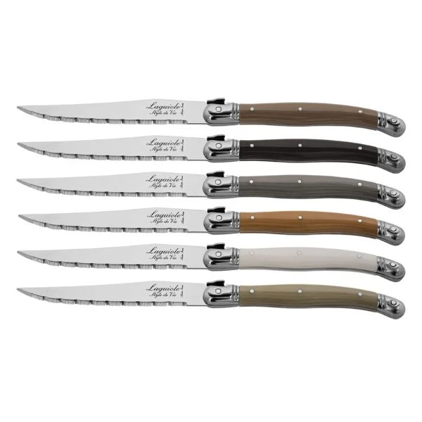 Laguiole Skat Steakmesser 6er-Set STYLE DE VIE 530105 by STYLE DE VIE color Svart