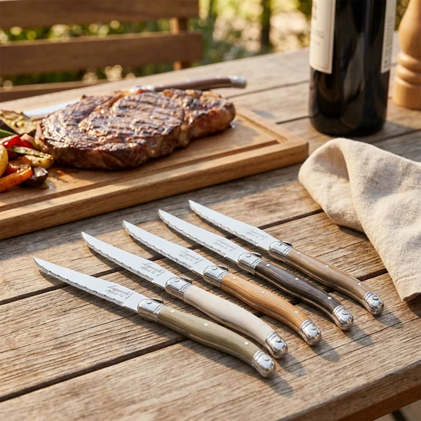 Laguiole Skat Steakmesser 6er-Set STYLE DE VIE 530105 by STYLE DE VIE color Svart