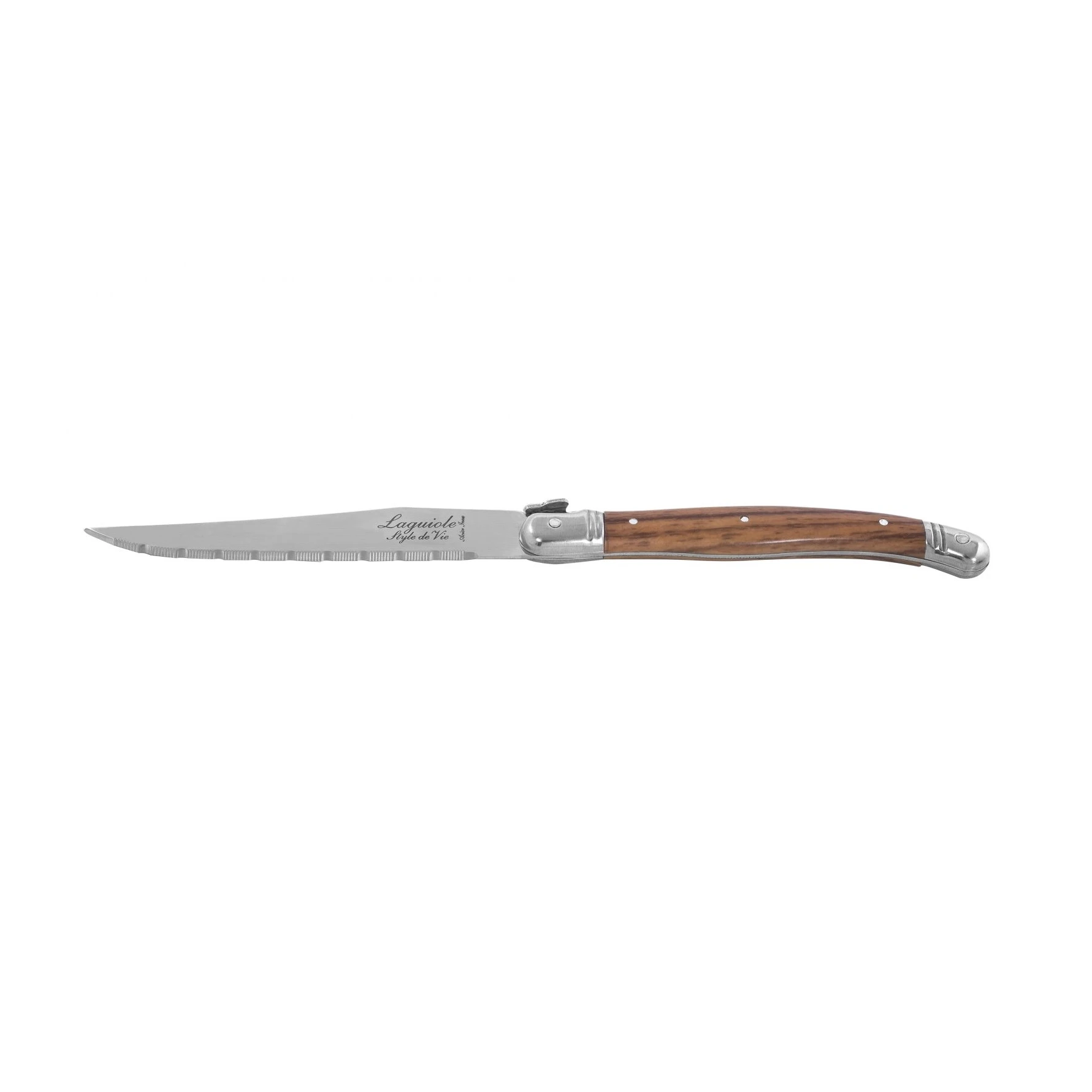 Laguiole Grillmesser Holz 6er-Set Style de Vie 530106 by STYLE DE VIE color Svart
