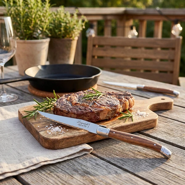 Laguiole Grillmesser Holz 6er-Set Style de Vie 530106 by STYLE DE VIE color Svart