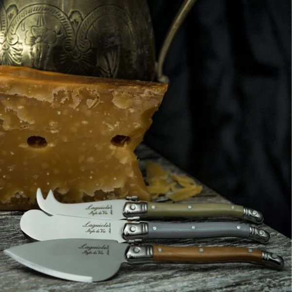 Laguiole Style de Vie Käsemesser-Set 3-tlg. Schwarz 530109 by STYLE DE VIE color Svart