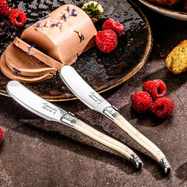 Laguiole Style de Vie Buttermesser-Set Pearl Braun 4-tlg. 530113 by STYLE DE VIE color Svart