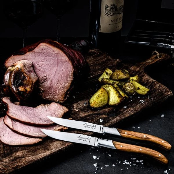 Laguiole Steakmesser Olivenholz – 6er-Set SdV 530500 by STYLE DE VIE color Svart