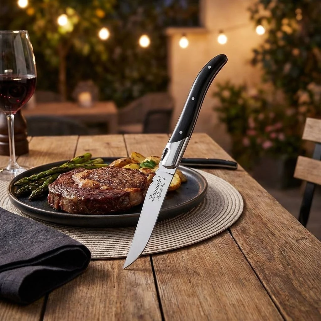 Laguiole Steakmesser-Set 6-tlg. Schwarzes Ebenholz STYLE DE VIE 530501 by STYLE DE VIE color Svart