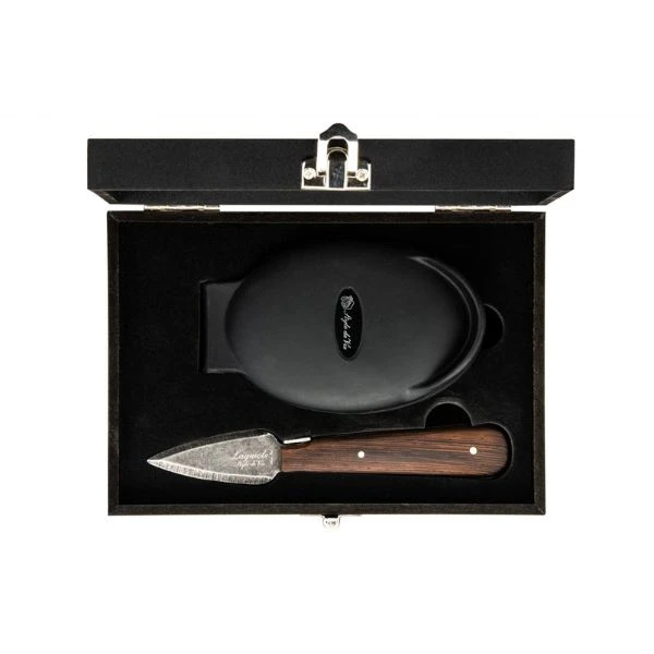 Austernmesser-Set Laguiole Wenge Schwarz Stonewash SdV 530503 by STYLE DE VIE color Svart