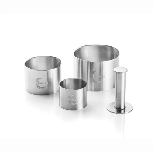 Plate-it Speiseringe-Set 4-tlg. Style de Vie 5x4/7x5/9x6cm 533101 by STYLE DE VIE color Svart