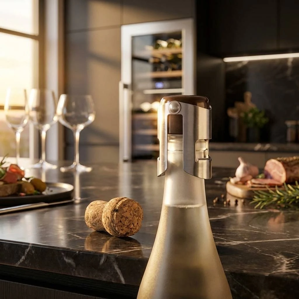 Vacuvin® Champagnerverschluss V18813606 by VACUVIN color Svart
