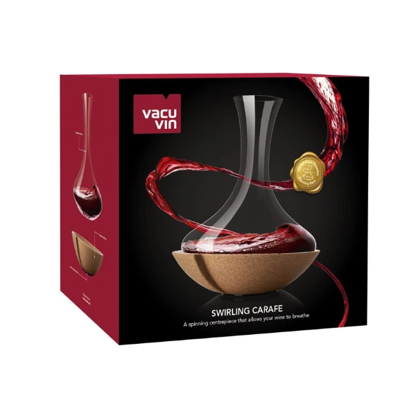 Swirling Vacuvin® Dekantierkaraffe V76010602 by VACUVIN color Svart