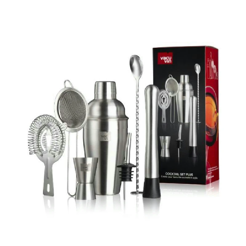 Cocktail-Set Plus Vacuvin® – 7-teilig V7889361 by VACUVIN color Svart