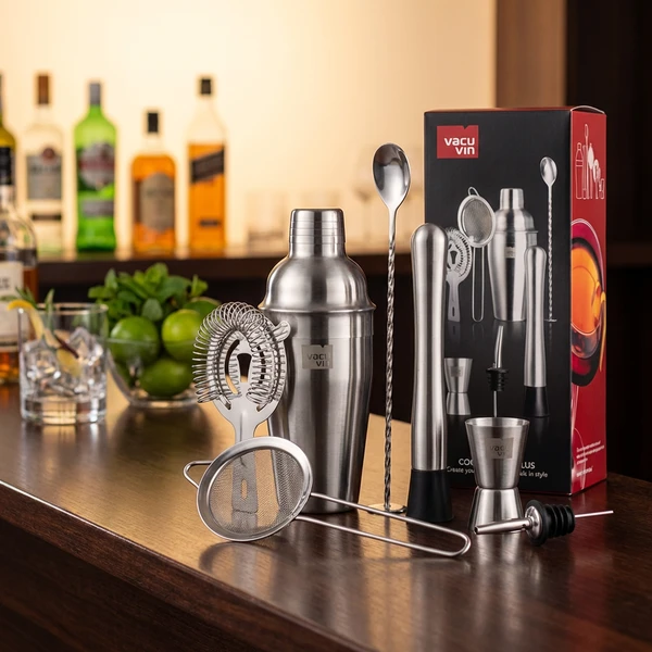 Cocktail-Set Plus Vacuvin® – 7-teilig V7889361 by VACUVIN color Svart