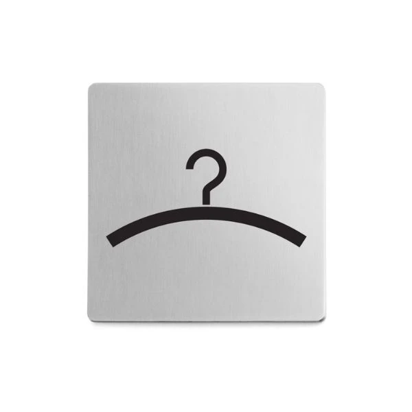 Informationsschild Garderobe ZACK® 850718 by ZACK color Svart