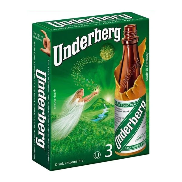 Underberg Bitter 3 x 2 cl 956099 by UNDERBERG color Svart