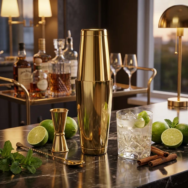 Goldener Boston Shaker 80 cl – Mezclar 3880 by Beaumont color Goud