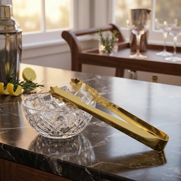 Eiszange 18 cm Gold 3890 by Beaumont color Goud