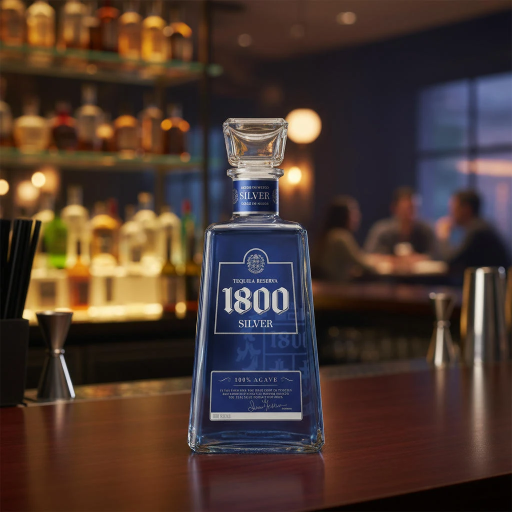 1800 Silver Reserva Tequila 70 cl 206712 by 1800 color Svart