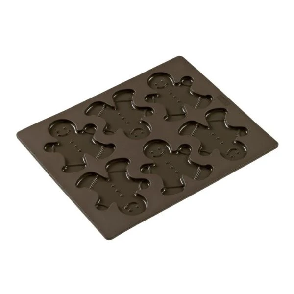 Lurch Silikon-Backform Lebkuchenmänner 6er LU65014 by LURch color Svart