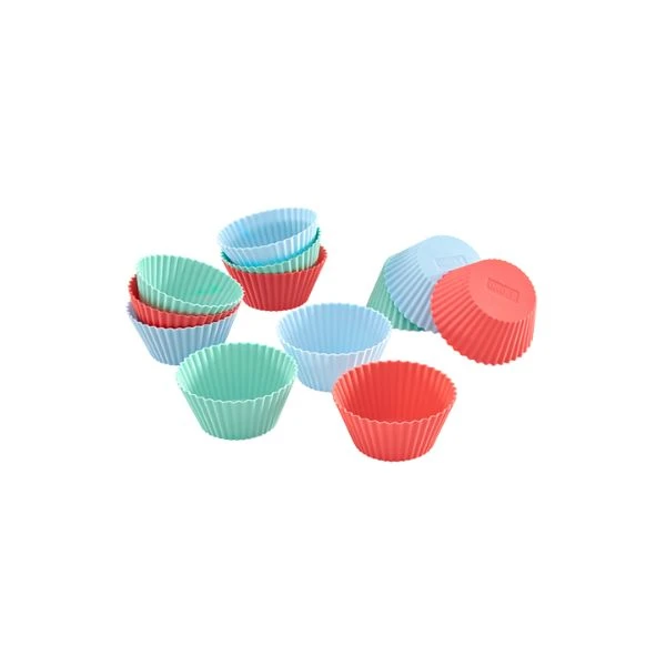 Lurch Silikon Mini-Muffinförmchen 12er-Set LU83013 by LURch color Svart
