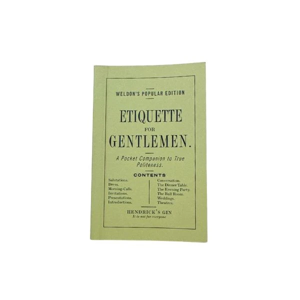 Hendricks "Etiquette For Gentlemen" Merchandise9 by HENDRICKS color Svart