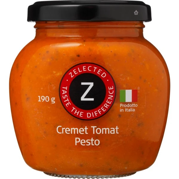 Zelected Cremiges Tomatenpesto 190g 10615 by Zelected color Svart