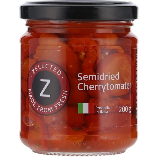 Zelected Semidried Cherry Tomatoes 200g 10356 by Zelected color Svart