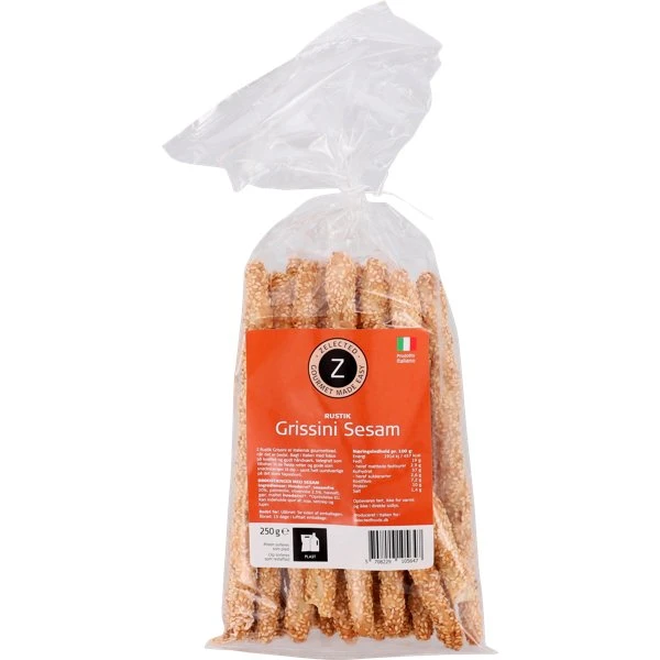Zelected Rustik Grissini Sesam 250g 10564 by Zelected color Svart