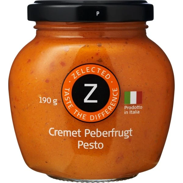 Cremiges Paprikapesto 190g Zelected 10612 by Zelected color Svart