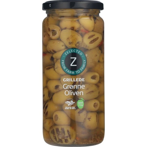 Grill. Grüne Oliven ohne Stein 500g Zelected 10786 by Zelected color Svart