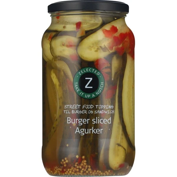 Burger Gurkenscheiben 970g Zelected 30097Z by Zelected color Svart