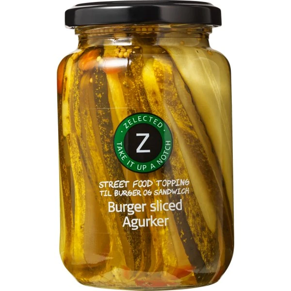Burger Sliced Gurkenscheiben 330g Zelected 70043 by Zelected color Svart
