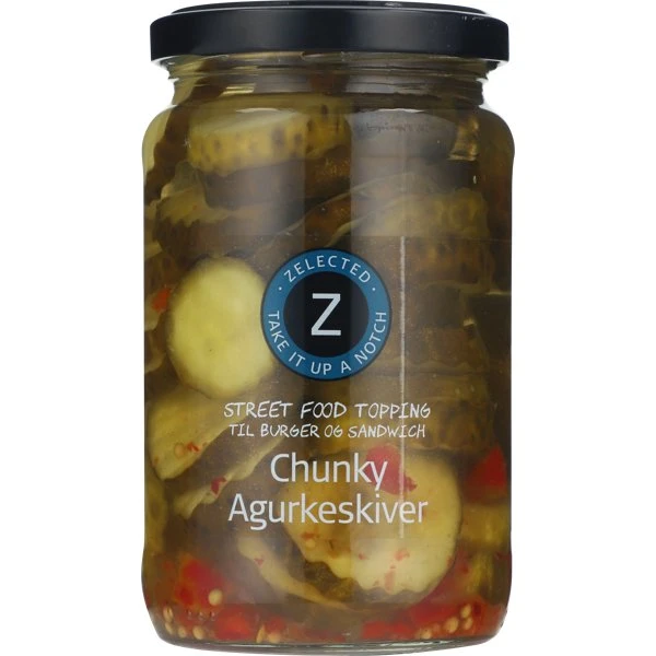 Chunky Gurkenscheiben 330g Zelected 70044 by Zelected color Svart