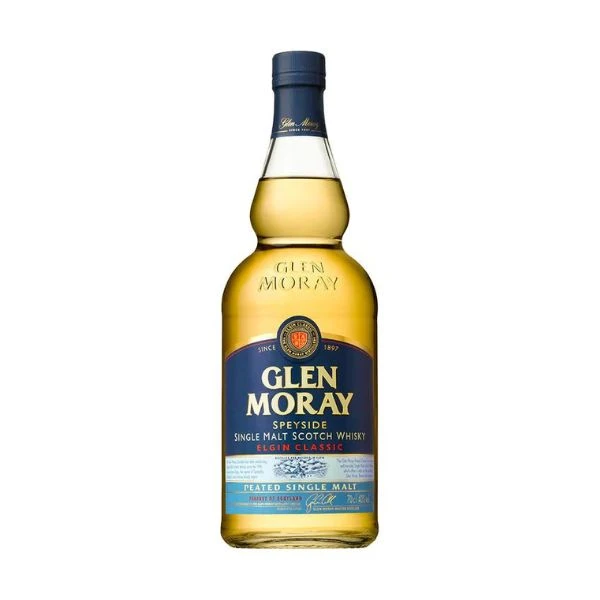 Glen Moray Speyside Single Malt Peated FL 70 21501 by GLENMORAY color Svart